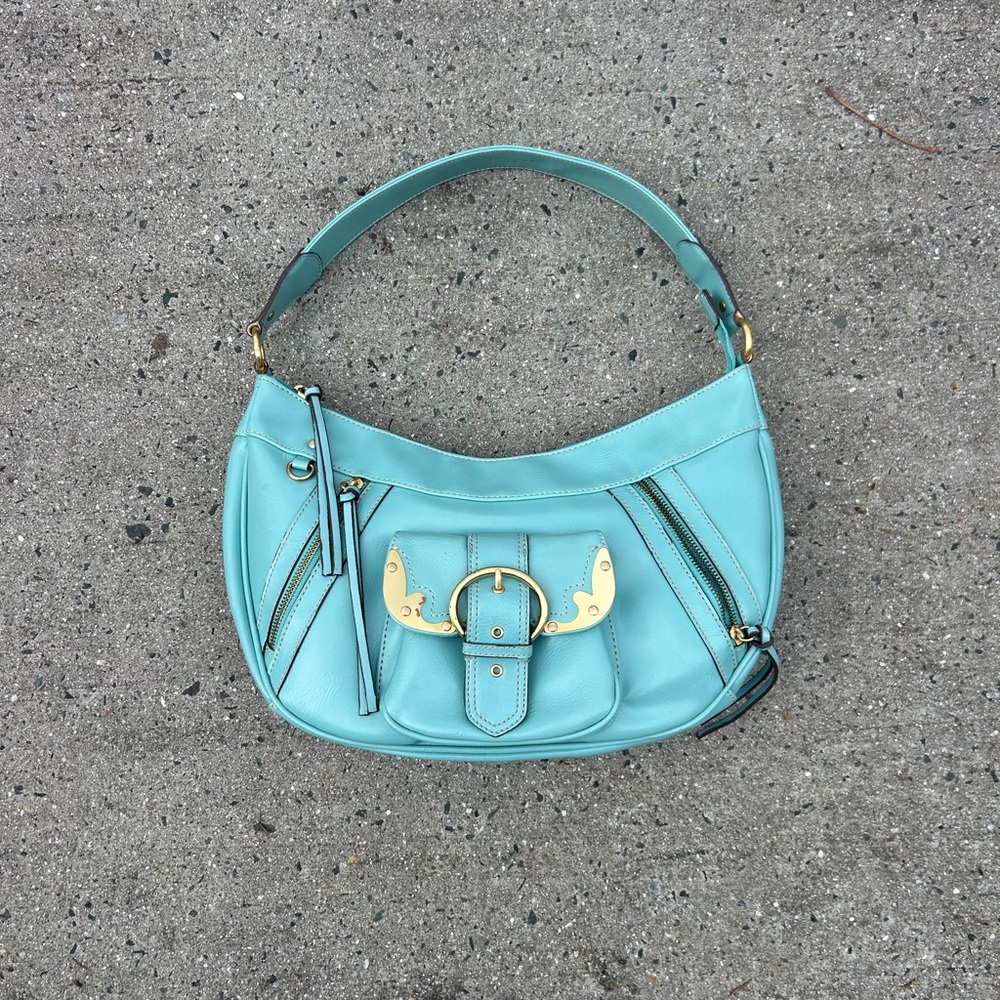 NWT Mondani New York Crescent Curve Shoulder Bag Leather Women's Bag